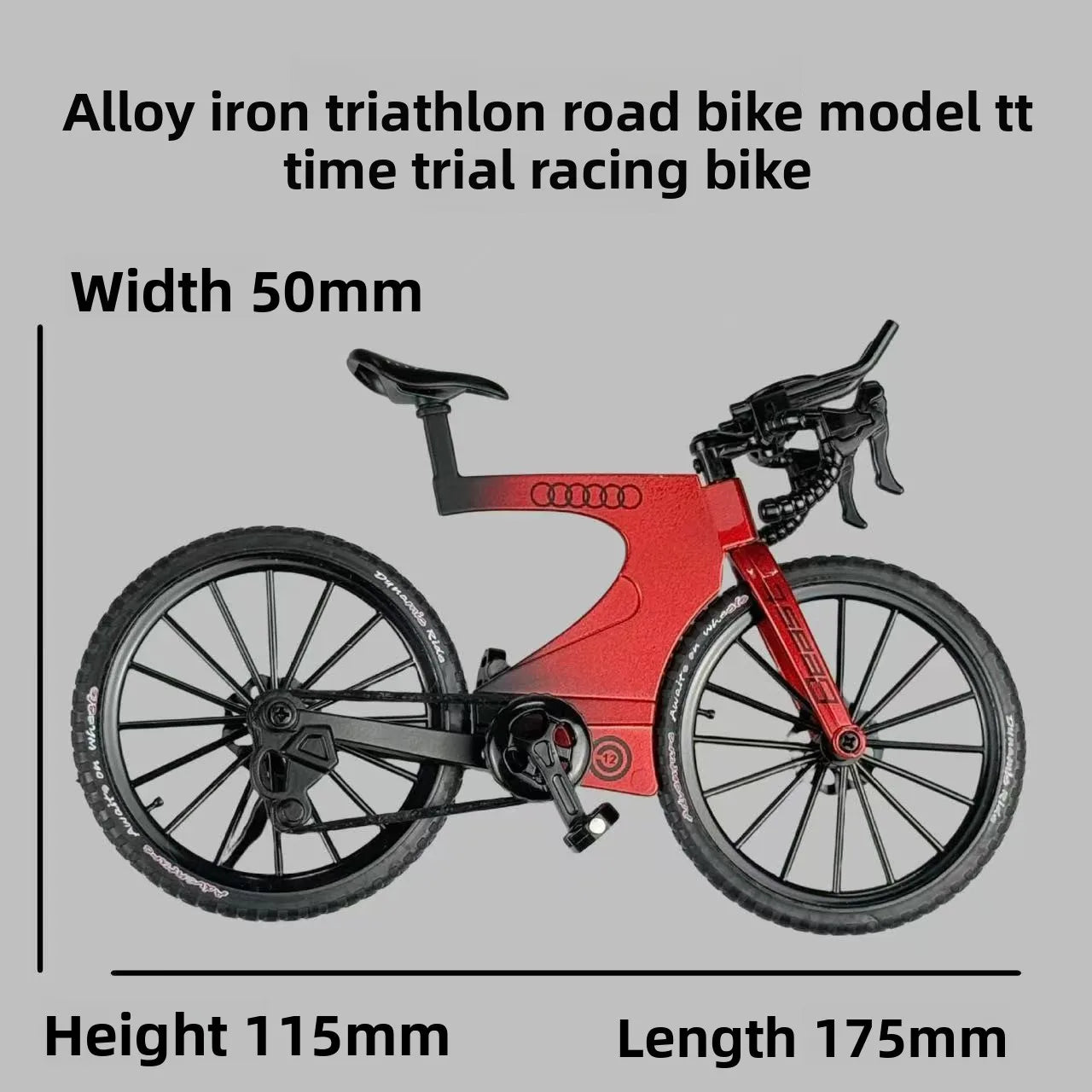 Upgraded Dual-Suspension Downhill Mountain Bike — Realistic Alloy Model:Full-Suspension Metal Racing Toy & Mini Desktop Ornament