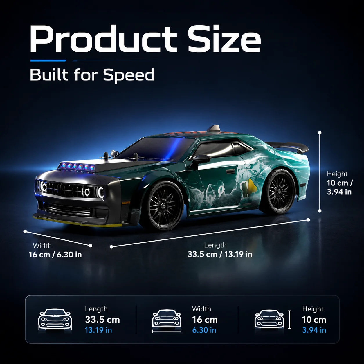 ZNLYRION 70KM/H RC Toy SG216MAX PRO 4WD RC Drift Car 1:16 Scale  2.4G Remote Control Brushless Racing Car With LED Lights for Adults
