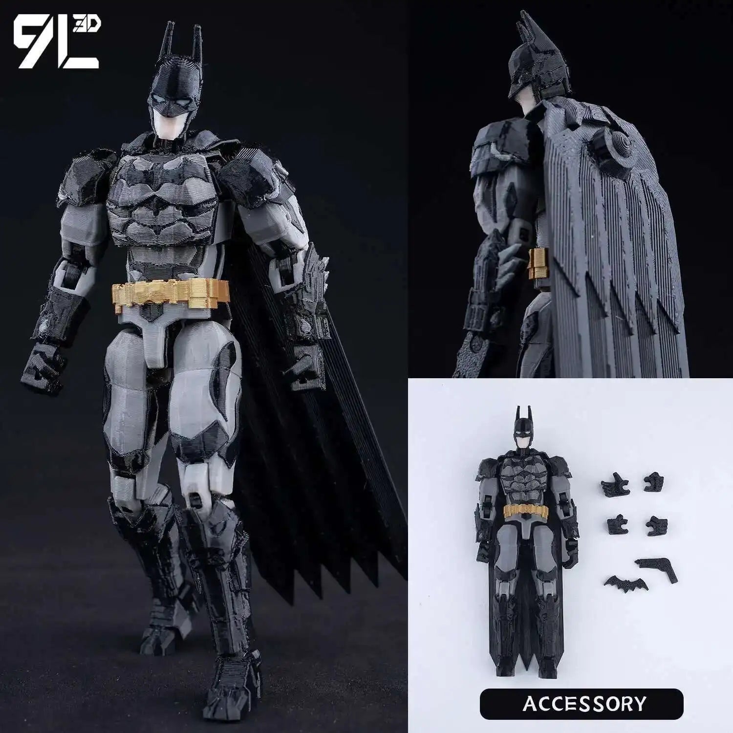 9L3D Printed Deadpool Wolverine Batman Spider-Man Venom Action Figures Dummy13 Lucky13 T13  Anime Model Toys Collectors Gifts