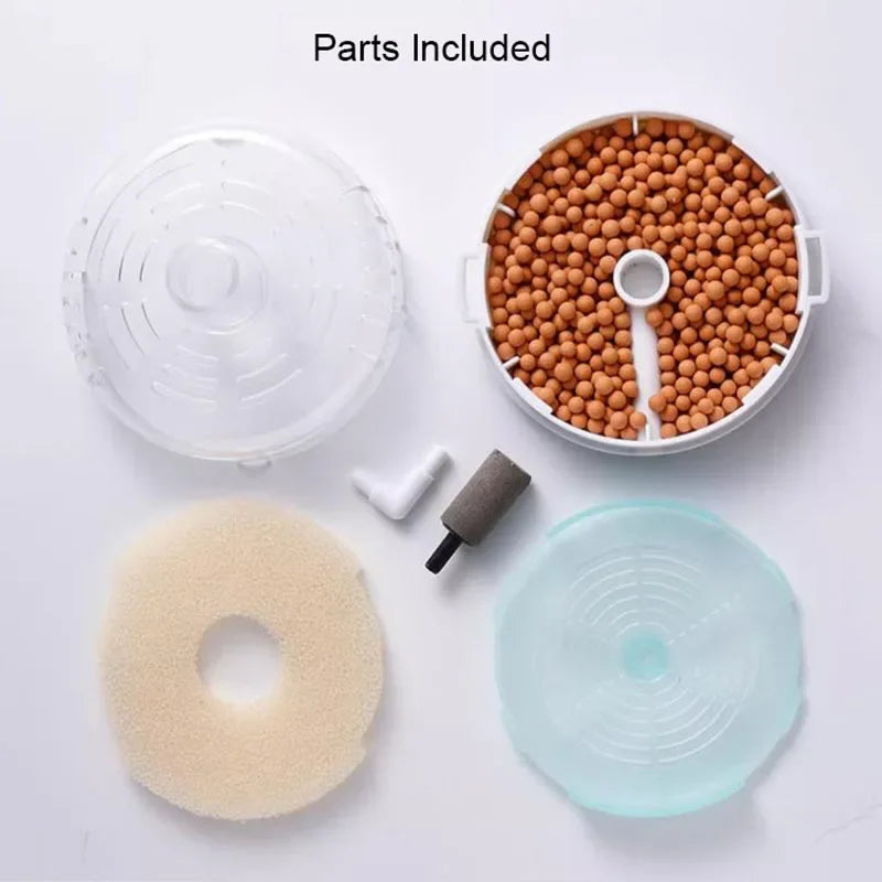 Super Thin Aquarium Fish Tank Filter Transparent Biochemical Sponge Filter Aquarium Water biological Filter for Small Aquarium