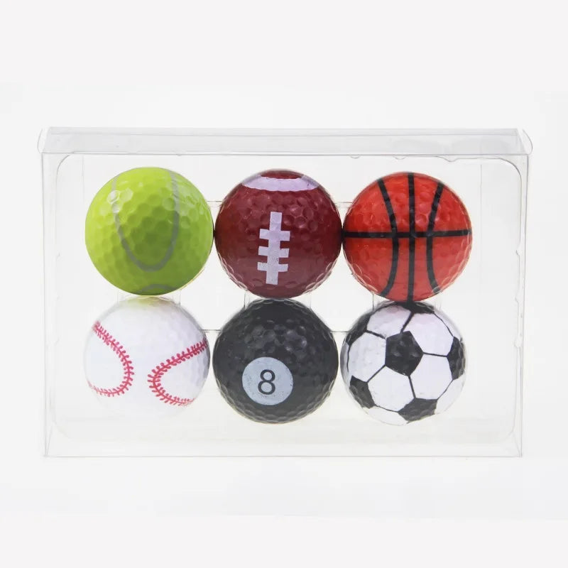 Designed Practice Golf Ball 3 Layers Balls Limited Gift Pattern Printed Golf Ball Decoration Collection Kit 42MM 45g New Ball