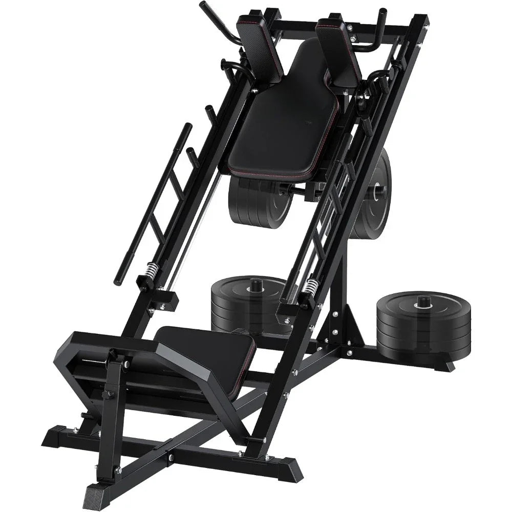 New Best Deal US Shipping 45 Degree Linear Bearing Leg Press Hack Squat Machine for Home Gym Strength Training Quad Hamstring Gl