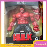 【In Stock】Hasbro 6-inch Marvel Legends Marvel Red Hulk Action Figure Anime Model Toy Collection Gift