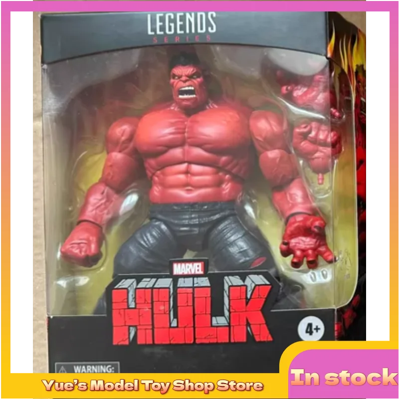 【In Stock】Hasbro 6-inch Marvel Legends Marvel Red Hulk Action Figure Anime Model Toy Collection Gift