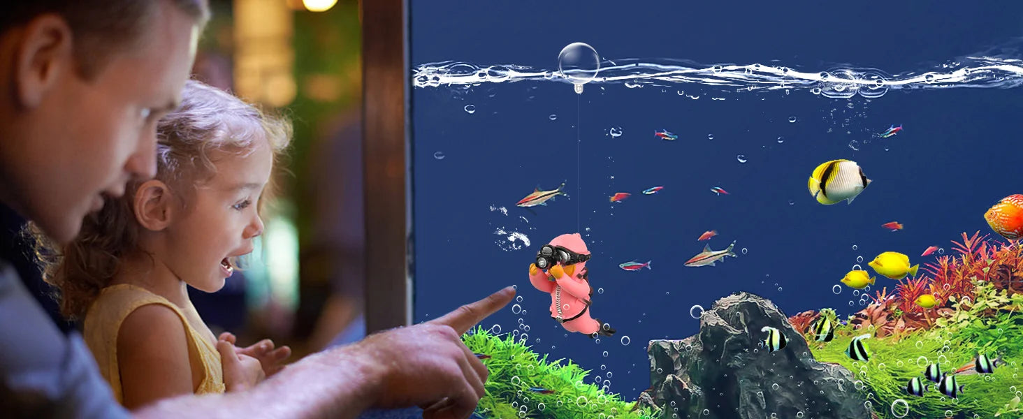 Fish tank Decoration Creative Floating Ornaments Small Figurines Complete Set Diver Blue Guy Underwater Scenery Bottom Figurines