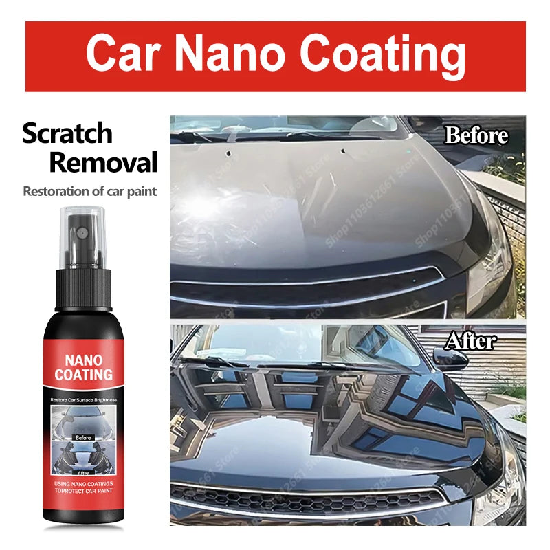 Car Nano Coating Brightening Cars Paint Kit - Professional Auto Polishing Tool, High Gloss Car Paint Scratch Repair Protection