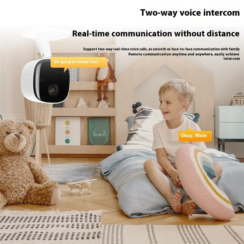 Keep an eye on what matters with this 1080P HD WiFi baby monitor and mini security camera—featuring portable design, audio, infrared night vision, and motion detection for complete peace of mind!