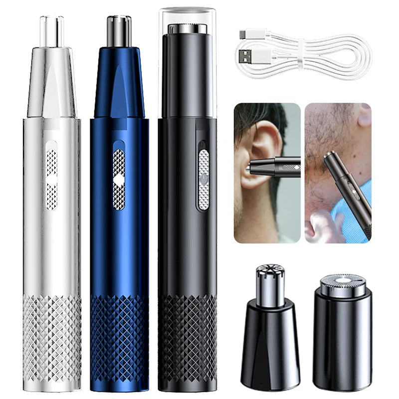 Electric Shaving Nose Ear Trimmer Safe Face Care Rechargeable Nose Hair Trimmer for Men Shaving Hair Removal Razor Beard