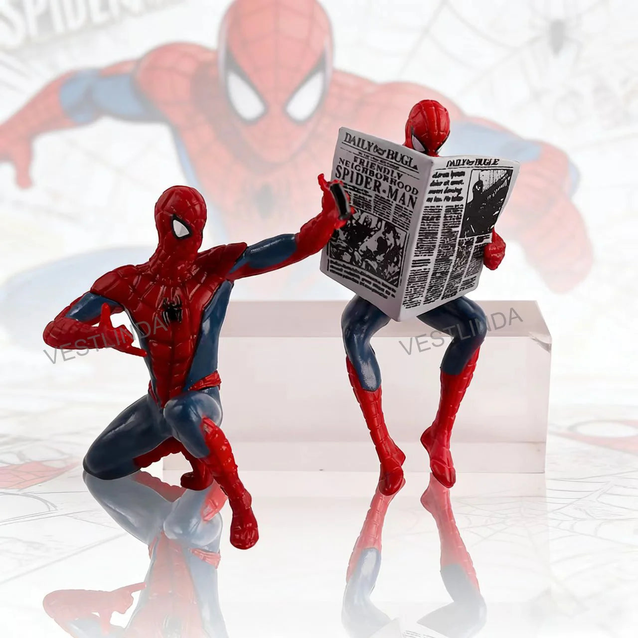 Popular Marvel Superhero Spider-Man 7-9 cm Mini Hand-made Desktop Model Decoration Game Peripherals Avengers Collection Toy Gift