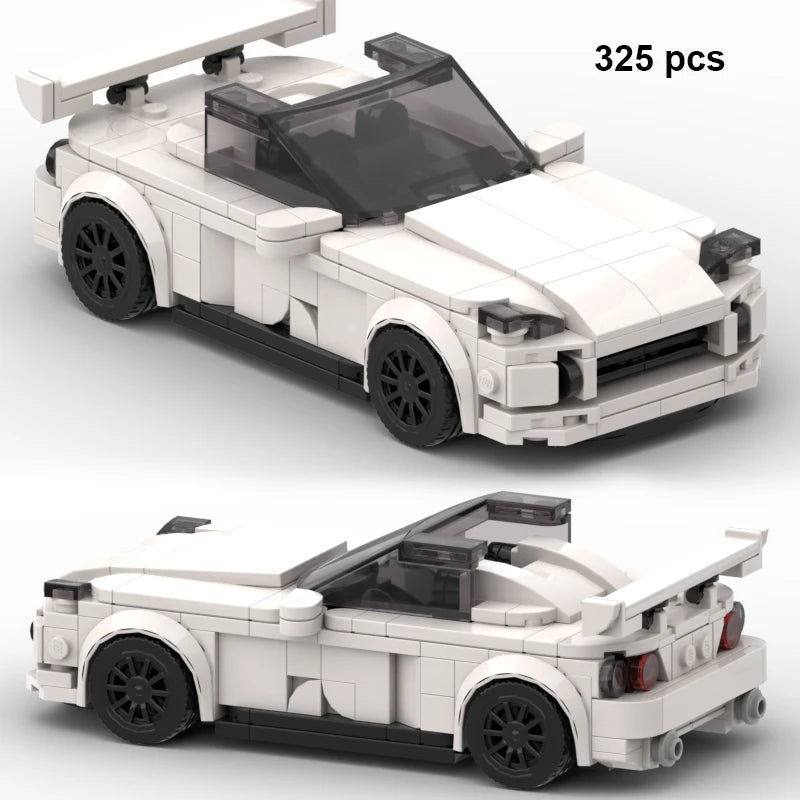 Technical Car Speed Racing Building Blocks Bricks Sets Sports Car MOC Garage City Vehicle Creative Toys For Kids
