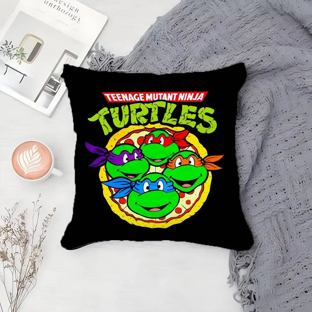 N-Ninja Movie T-Turtles Pillow Case Printing Pillowcase Living Room Sofa Cushion Cover Bedroom Room Decor