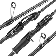 Sougayilang 1.8m 6ft Carbon Fishing Rod Solid Tip Spinning Casting Rod 10-25g Lure 8-25lb Line Bass Trout Freshwater Pole