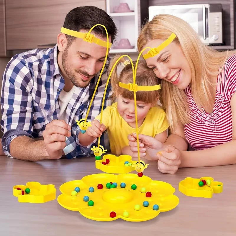 Bumble Bee Magnetic Toy Funny Family Board Games Montessori Interactive Fishing Sorting Game for Kids and Adults  2‑4 Player