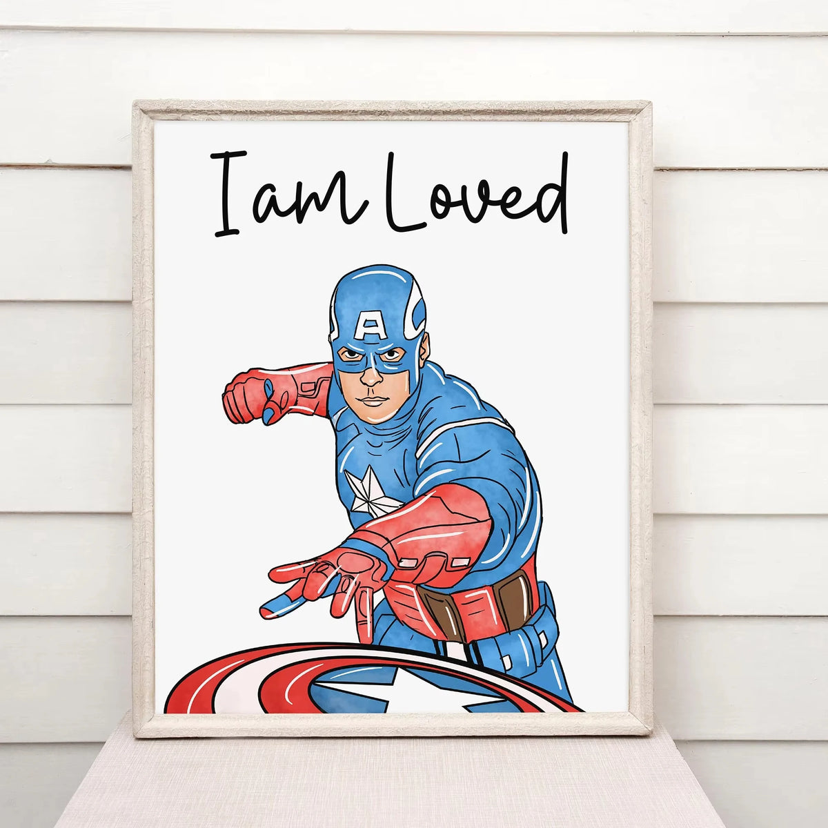 Superhero Affirmation Prints Set of 5 Kids Bedroom Poster Canvas Painting motivational Wall Art Pictures Home Decor
