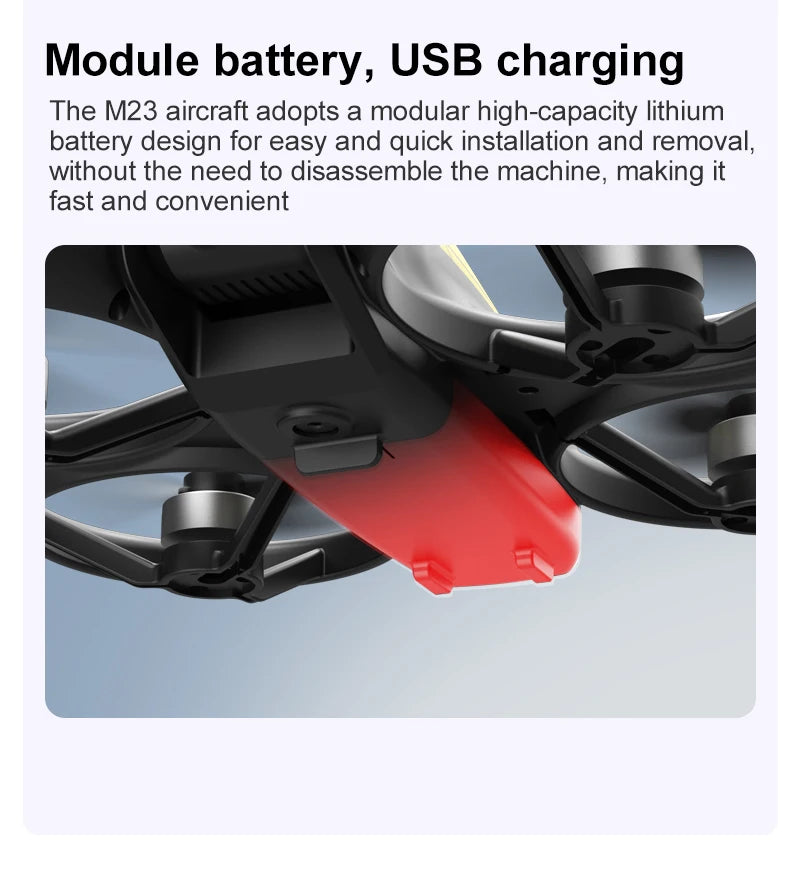 The new drone features a 4.5-inch display screen, one-click rolling, and dual-camera optical flow intelligent positioning