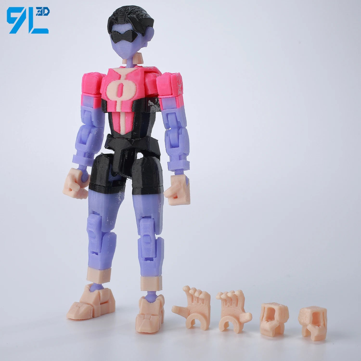 9L3D Printed Deadpool Wolverine Batman Spider-Man Venom Action Figures Dummy13 Lucky13 T13  Anime Model Toys Collectors Gifts