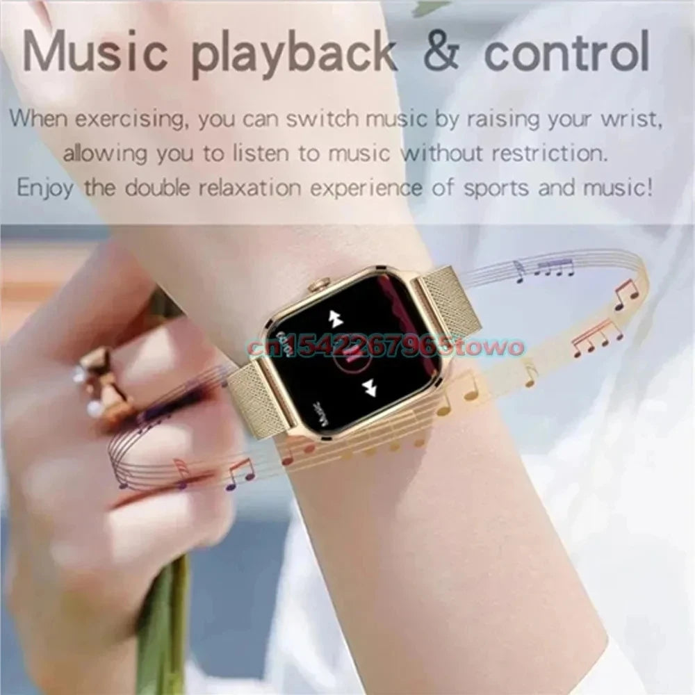 Stay connected and stylish with this versatile smartwatch compatible with both Android and iOS devices!
