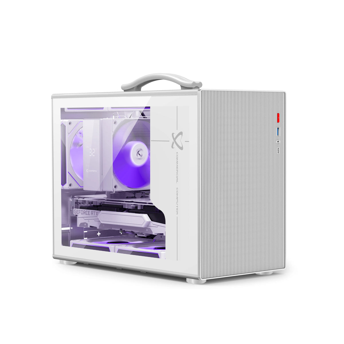 Power Train X-GAMERX M1 Handheld Portable Computer Case Side Transparent MINI Game MATX Desktop Chassis