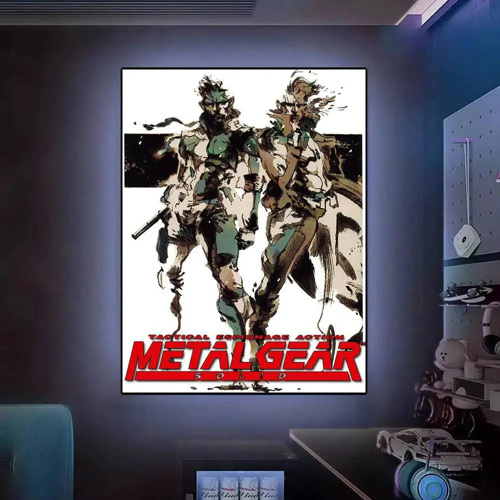 Gift Frameless Poster Personalized Gift For Lovers Customizable Decorative Home Decor Hot Game Metal Gear Solid Solid