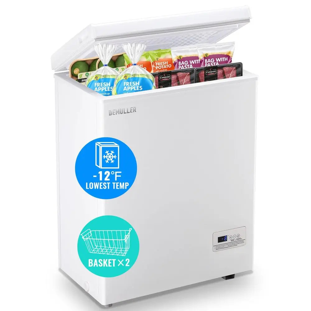 Chest Freezer UltraLow Temperature Deep Freezers Down to 11.2 with Two Removable Baskets Accurate Display of Cabinet Temp Frees
