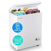 Chest Freezer UltraLow Temperature Deep Freezers Down to 11.2 with Two Removable Baskets Accurate Display of Cabinet Temp Frees