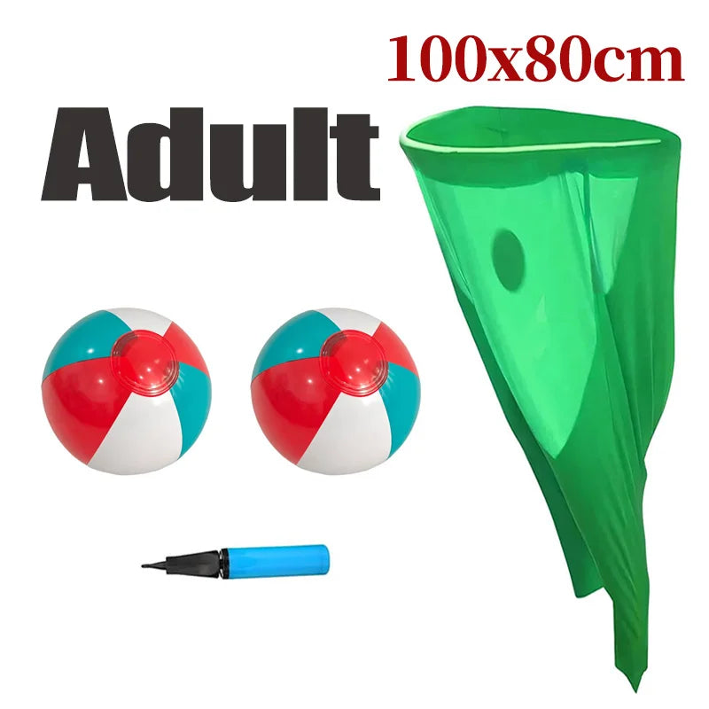 Granny Pants Yard Game Toy with Bouncy Ball Pump Fun Party Family Reunion Outdoor Props Tossing Sport Games for Adults Kids