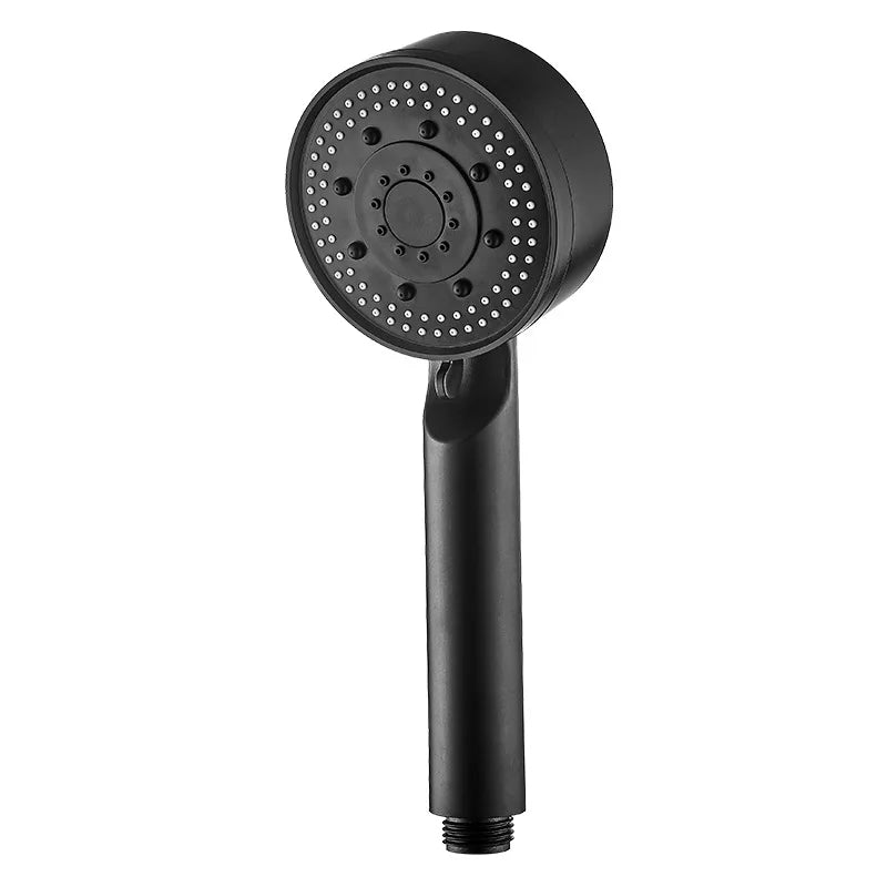 Black 5 Modes Shower Head Adjustable High Pressure