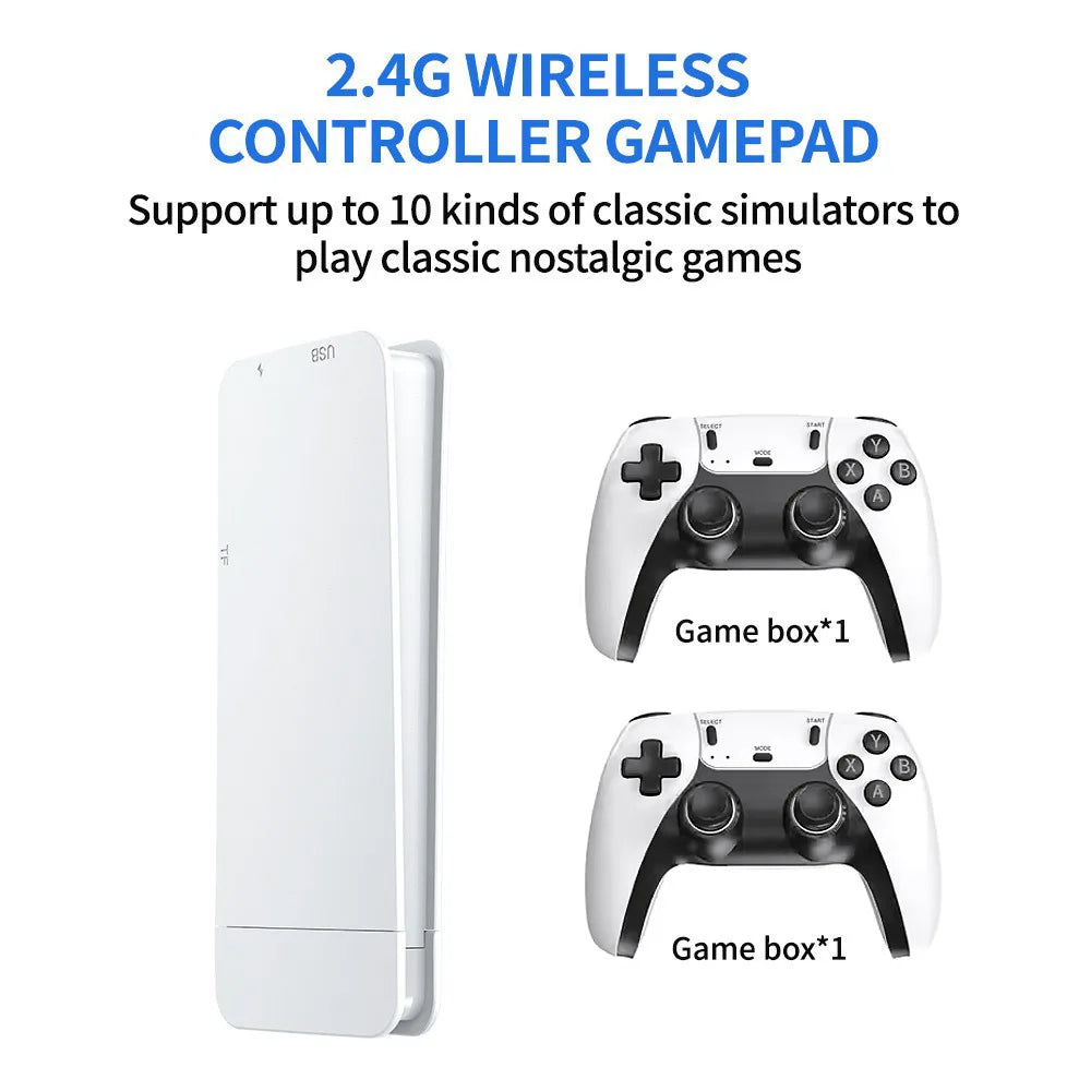 NEW M15 4K HD Retro Game Console,2.4G Wireless Controllers,20+ Simulators,GB2 DDR3 256MB,12 8G,40000 Games Retro Video Game Cons