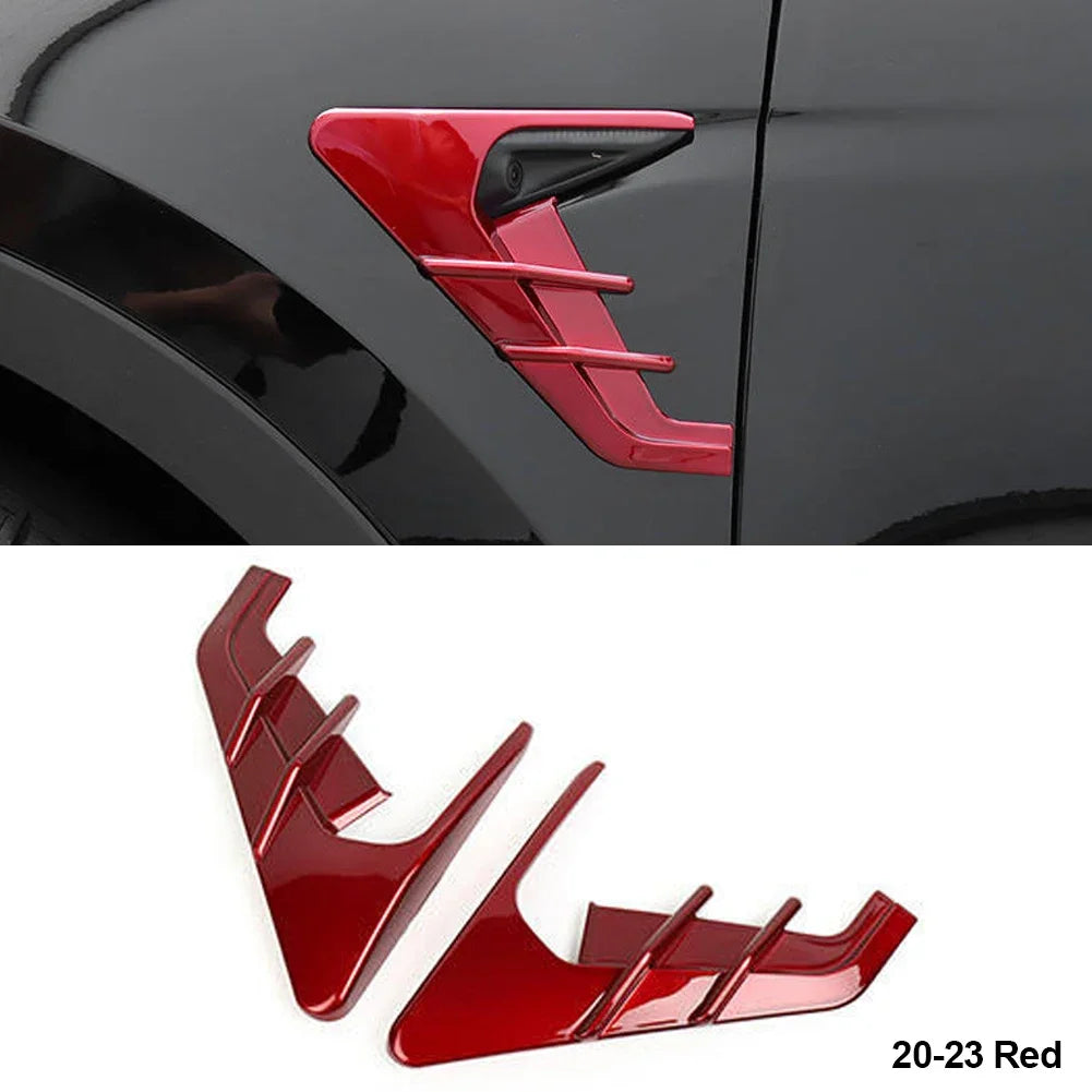 2Pcs For Tesla Model 3 Moel Y 2020-2025 Car Spoiler Dust Cover Side Camera Protection Covers Decoration Sticker Car Accessories