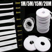 Protect your cables with this insulated white braided sleeving—made from tight, expandable PET nylon for durable, retardant wire gland and cable protection!