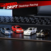1/64 2.4G Desktop Mini High Speed Drift Car 4WD Remote Control Full Proportion Racing Car Toy GTR Race Model Boy Toy Gift