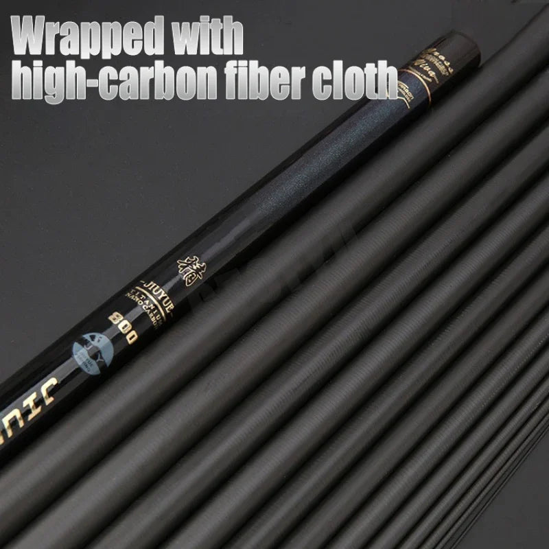 8m 9m 10m 11m 12m Carbon Fishing Rod 10kg above Superhard Long Distance Throwing shot pole Telescopic High Quality Stream Rod