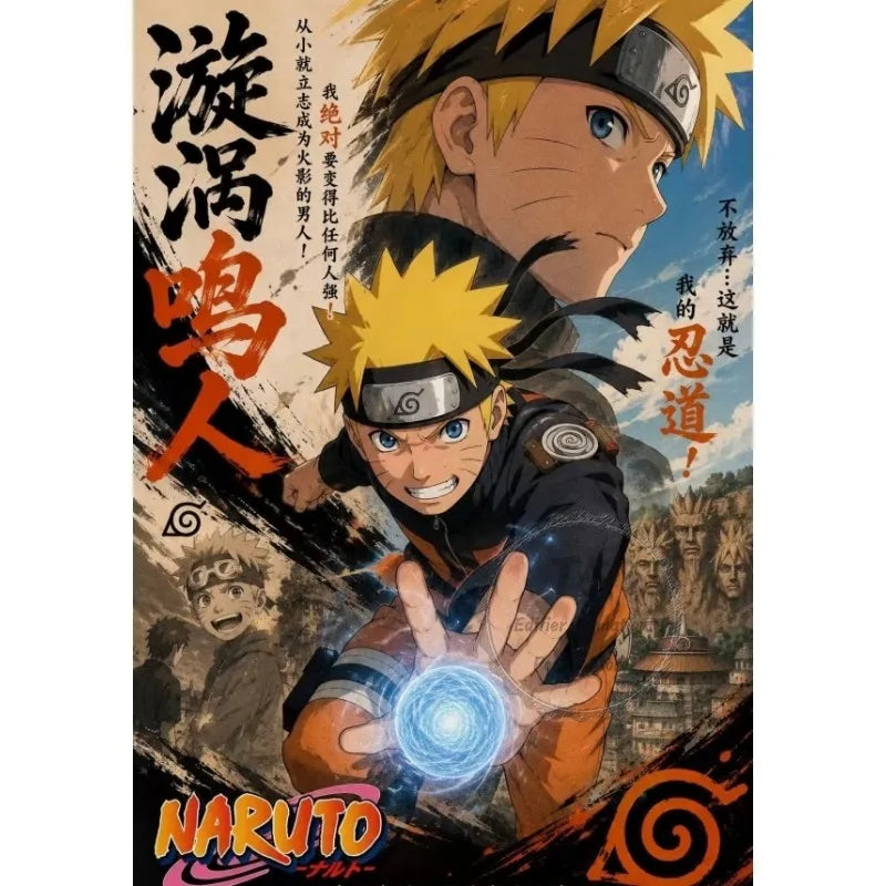 Classic N-Naruto Anime HD Art Poster, Decorative Wall Painting, Home Decoration for Living Room Bedroom, Perfect Gift