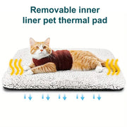 Pets Thermal Pad; Washable Self-Heating Cushion; Body Heat Reflective Warm Mat for Cats and Dogs