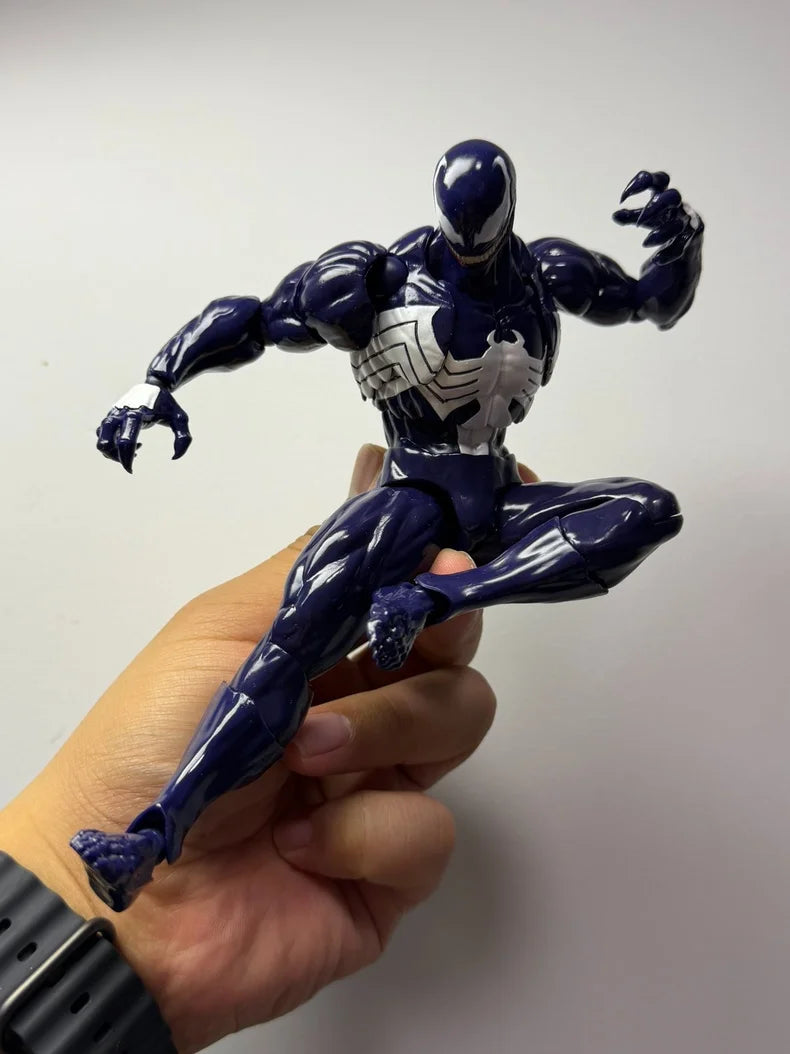 In stock NEW Mess Toys Venom Lethal Neighbor Spider Man Symbiotic Black Suit Messtoys Spiderman Anime Action Figure Model toys