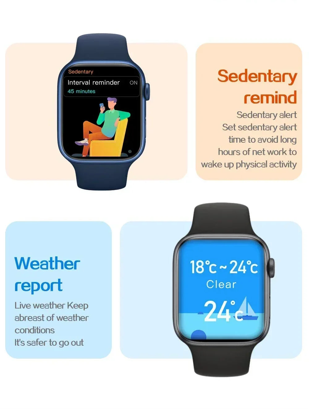 Stay connected and track your health with this stylish smartwatch for men and women—compatible with Android and iOS!