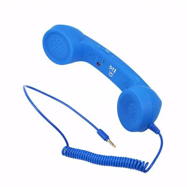Enjoy classic style and clear conversations with this retro mobile phone handset microphone headset—combining vintage looks with modern functionality!
