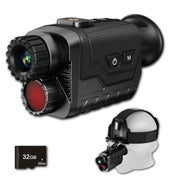 8260 Night Vision Monocular Small Compact Mini 4K Infrared NVG Goggles for 100% Darkness 400 Meters 8X Digital Zoom HD Head Mounted Digital Hands-free Flip-up Rechargeable Night Vision Monocular