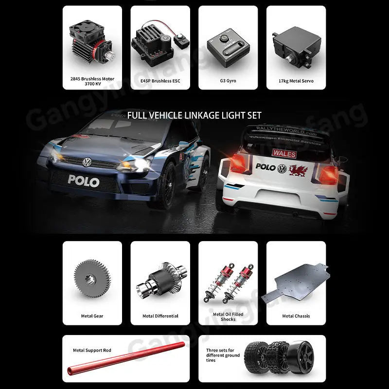 HYPER GO MJX14303 14304 1/14 Scale Brushless RC Car 2.4G Remote Control 45km/h High Speed Off-road 4WD RC Truck Hobby Toy