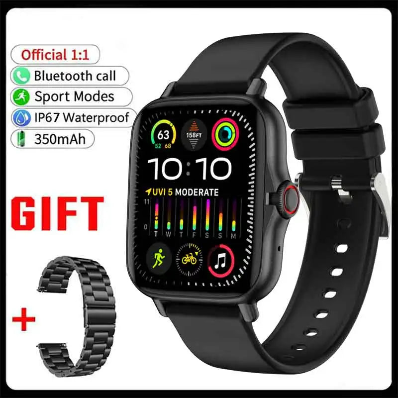 Stay stylish and connected with this versatile smartwatch designed for both men and women!
