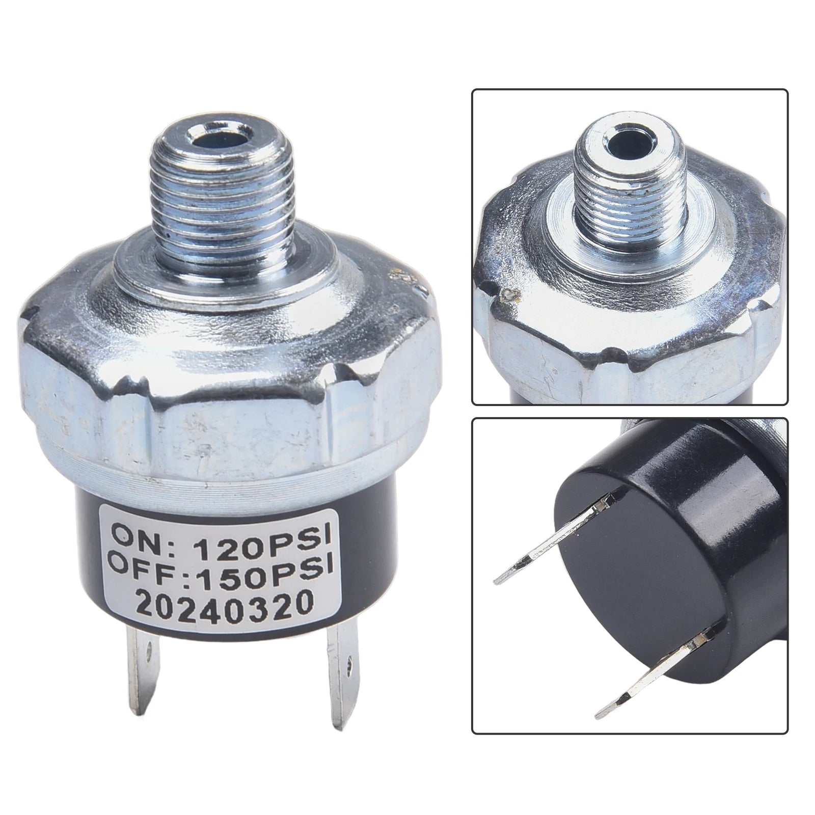 Ensure optimal performance with this reliable air compressor pressure switch—precise control for maintaining safe and efficient pressure levels!