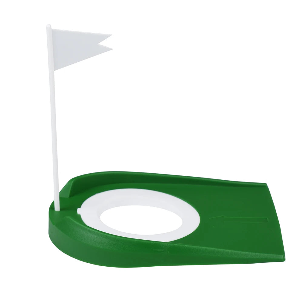 Golf Putting Cup with Flag, Portable Putting Practice Aid, Adjustable Indoor Outdoor Training Hole, Home Courtyard Golf Accessor