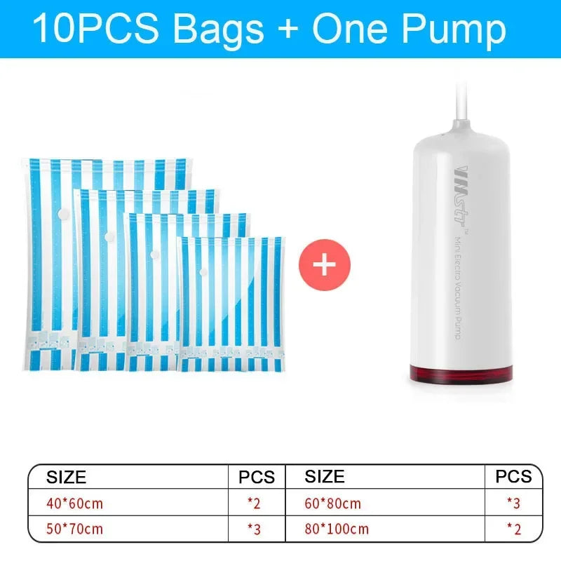 Mini USB Vacuum Pump Sealer Packing Machine for Traveling Home Kitchen Clothes Food Storage Bag Sous Vide Vacuum Packer