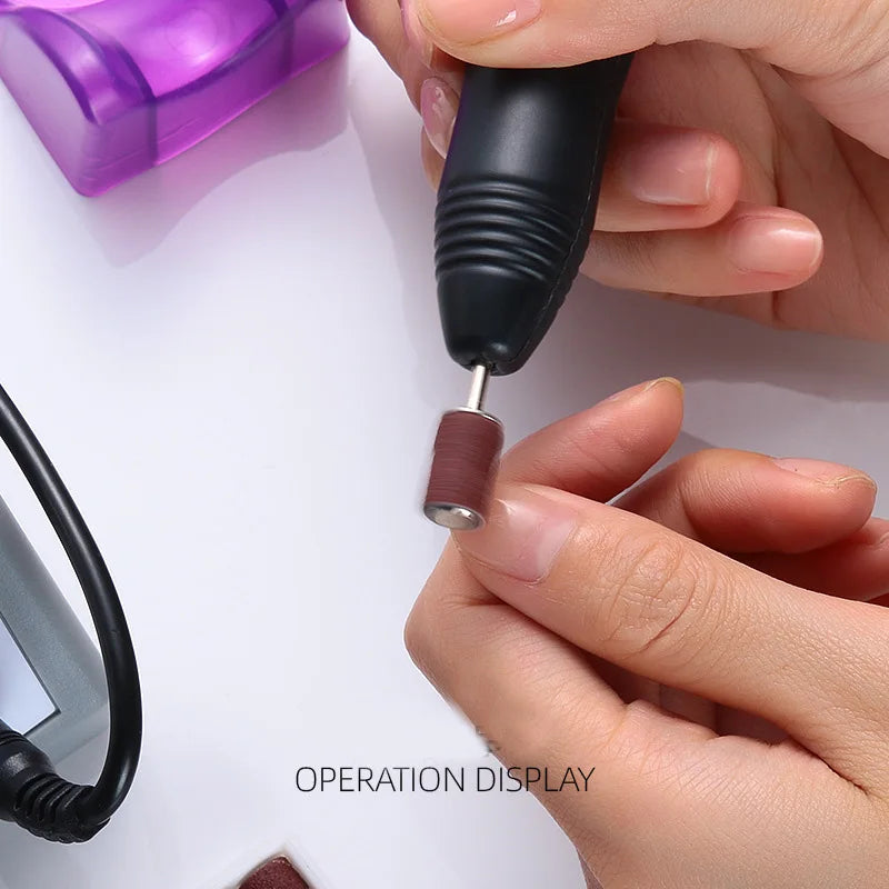 20000RPM Professional Nail Drill Machine Set Nail Files Drill Bits Gel Polish Remover Tools Low Noise Cutters Nail File Kit