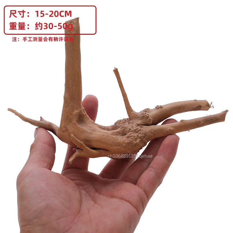 Fish Tank Decoration Natural Wooden Small Habitat Roots Driftwood Scenery Decorative Ornaments Aquarium Landscape Tree Roots