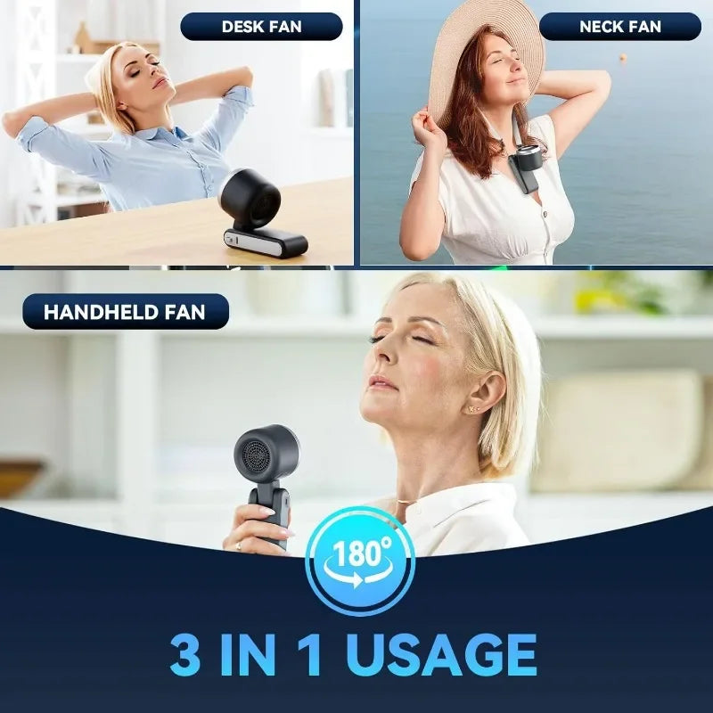 3-in-1 Fan, 5-speed (Rechargeable)
