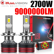 Dualvision M8PRO H7 Led H4 H3 H1 2700W 9000000LM H8 H11 9005 HB3 9006 HB4 9012 HIR2 H9 Canbus 9054 CSP M8 Pro Car Light Fog Lamp