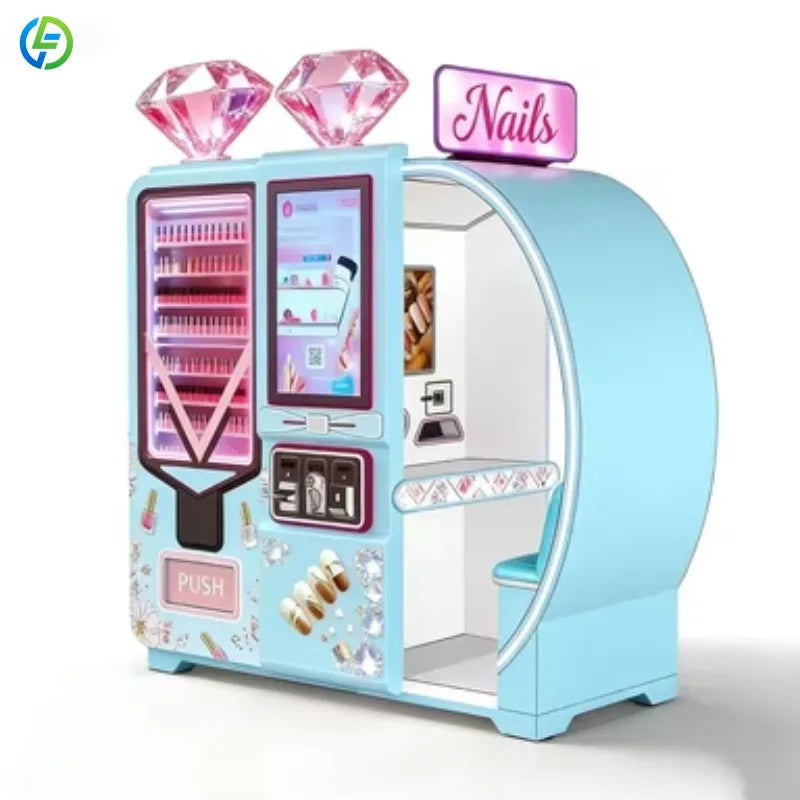 Customized Beauty Kiosk Nails DIY Nail Art 3D Printer Automatic Automatic Nail Art Printing Vending Machine for Mall