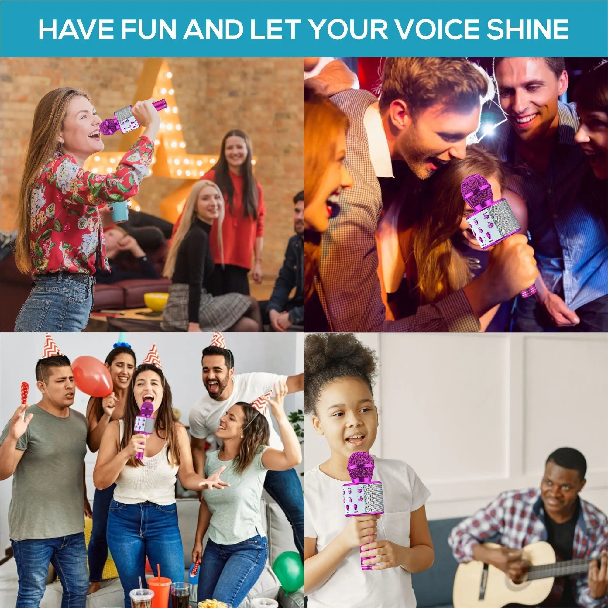 Wireless Bluetooth Karaoke Microphone/ Speaker