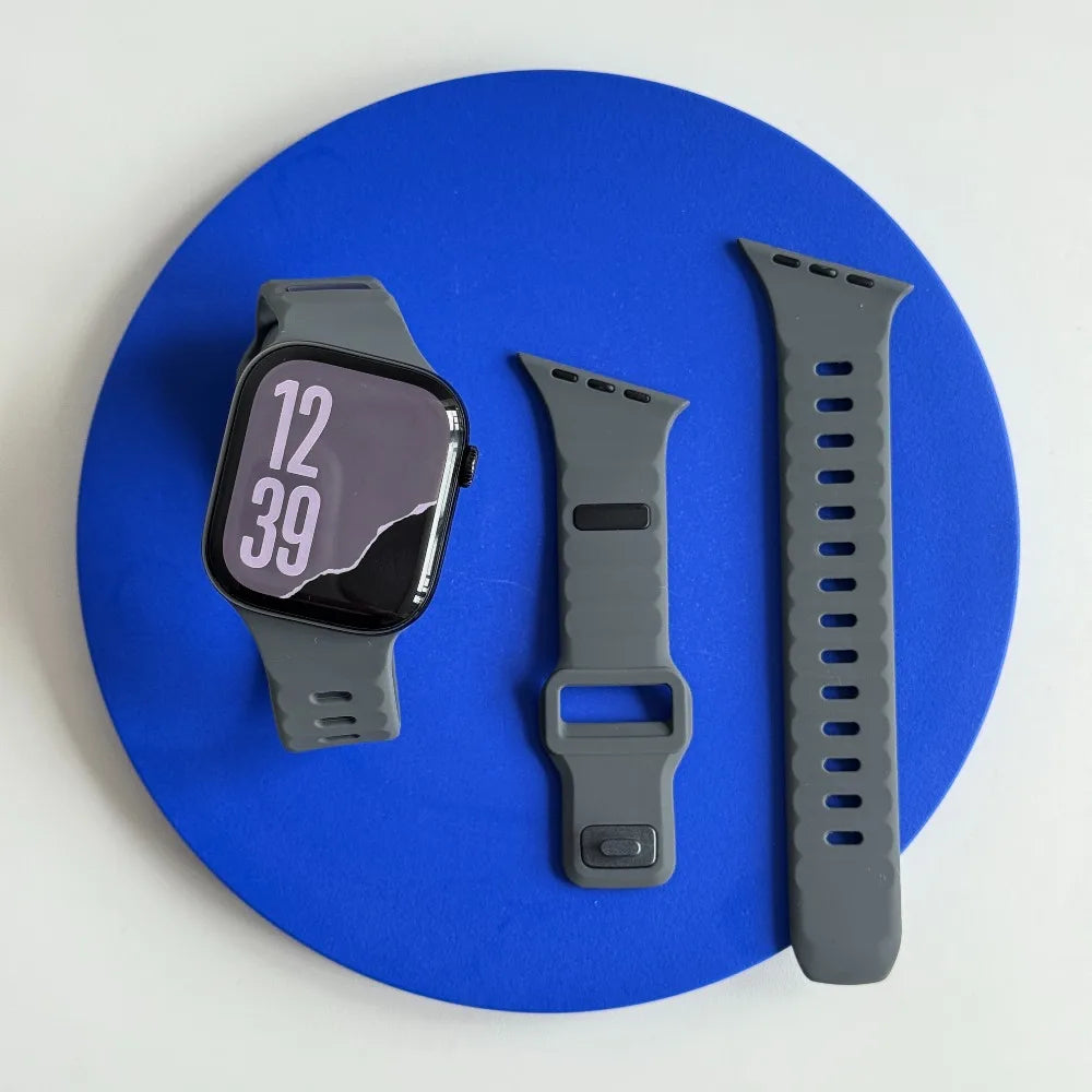 Silicone Sport Strap For Apple Watch Band Ultra 49mm 40mm 41mm 44mm 45mm 46mm correa bracelet iwatch Series 11 10 9 8 7 6 5 se